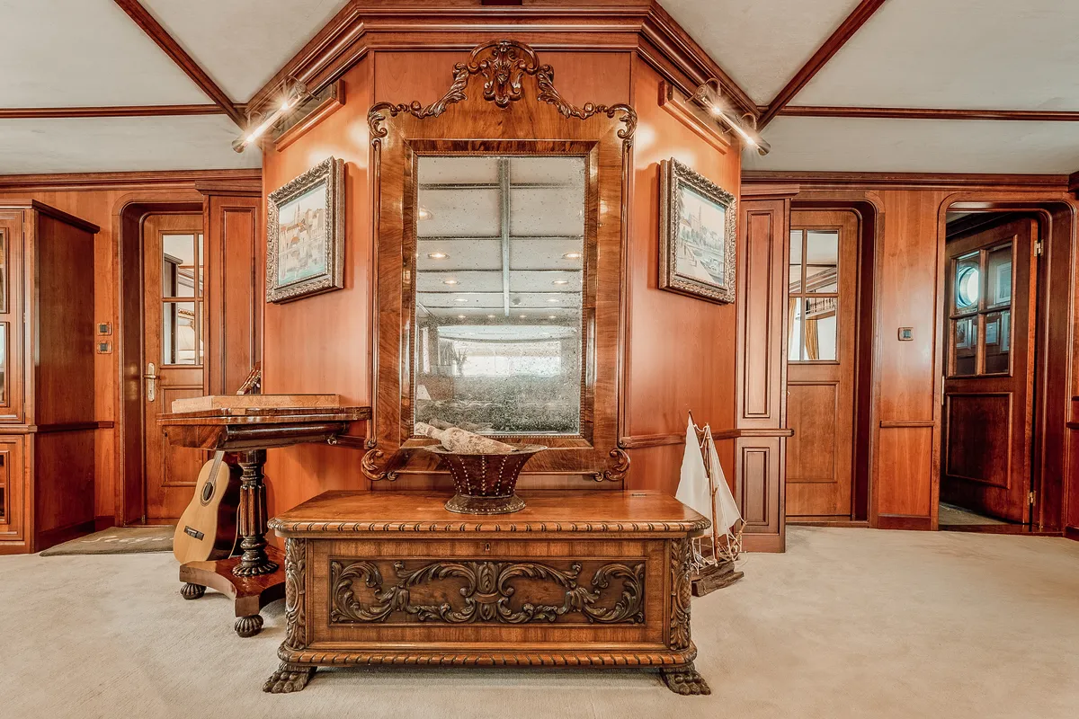 Salon of Gulet Motoryacht, a motor yacht at Split, Croatia