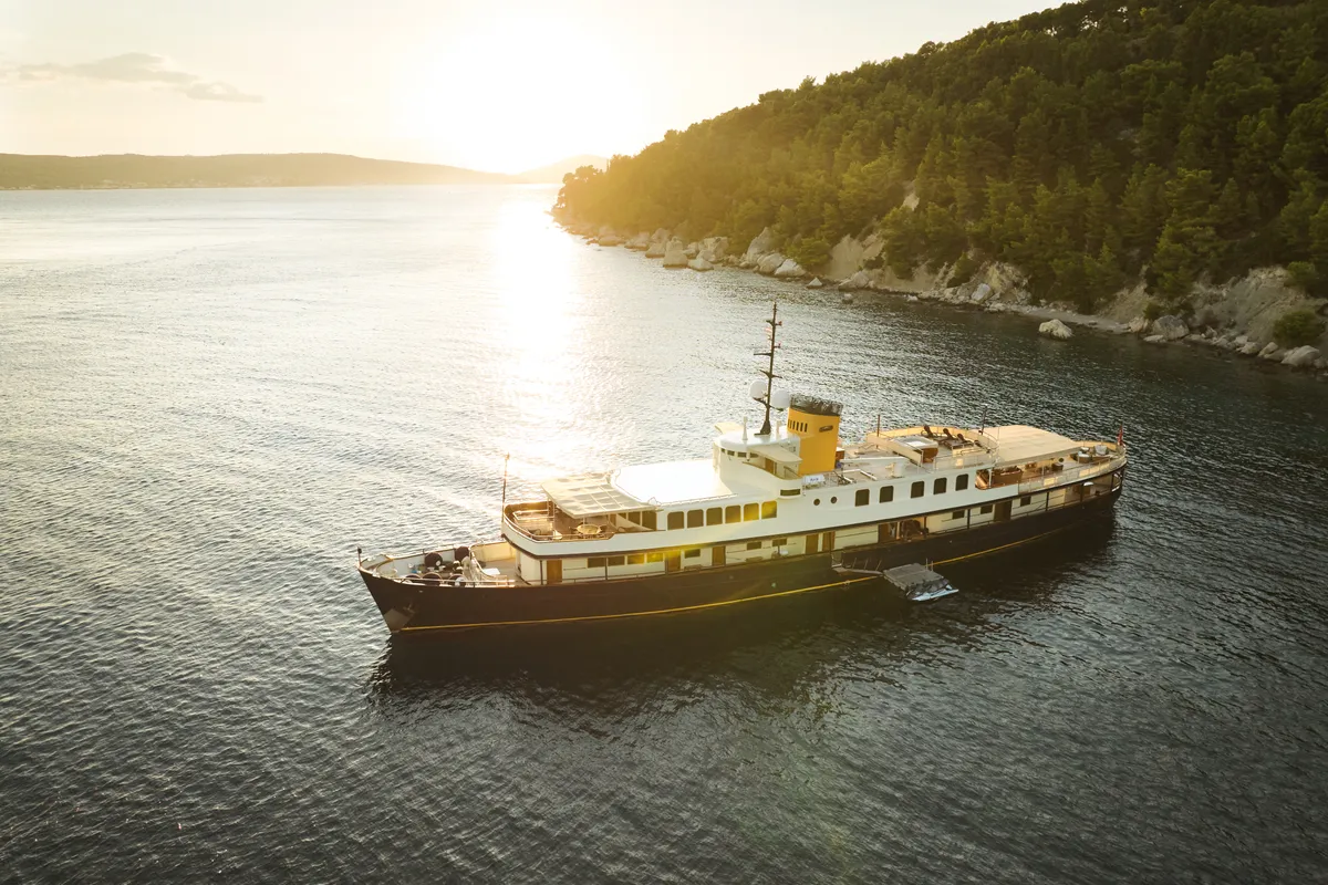 Exterior view of Gulet Motoryacht, a motor yacht at Split, Croatia