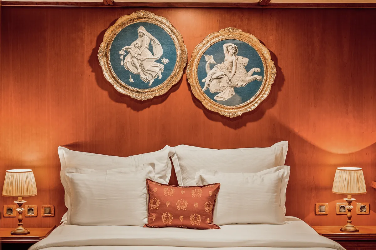 Cabin on Gulet Motoryacht, a motor yacht at Split, Croatia