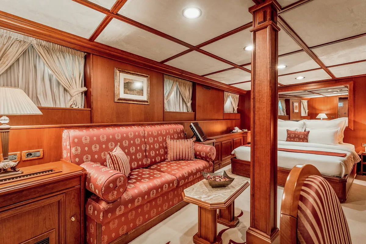 Cabin on Gulet Motoryacht, a motor yacht at Split, Croatia