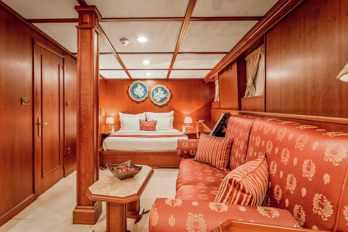 Cabin on Gulet Motoryacht, a motor yacht at Split, Croatia