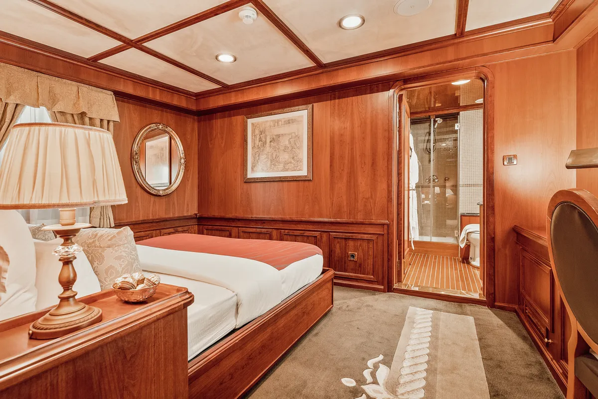 Cabin on Gulet Motoryacht, a motor yacht at Split, Croatia