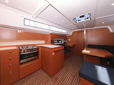 Galley of SeaTime, a Bavaria C42 sailboat at Pirovac, Croatia