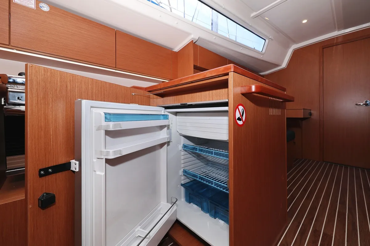 Galley of SeaTime, a Bavaria C42 sailboat at Pirovac, Croatia