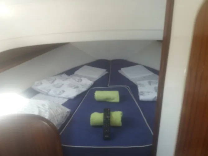 Cabin on Zadar, a Damor 800 motorboat at Zadar, Croatia