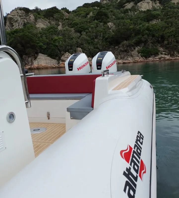 NN, a Altamarea Wave 27 GT RIB at Cannigione, Italy