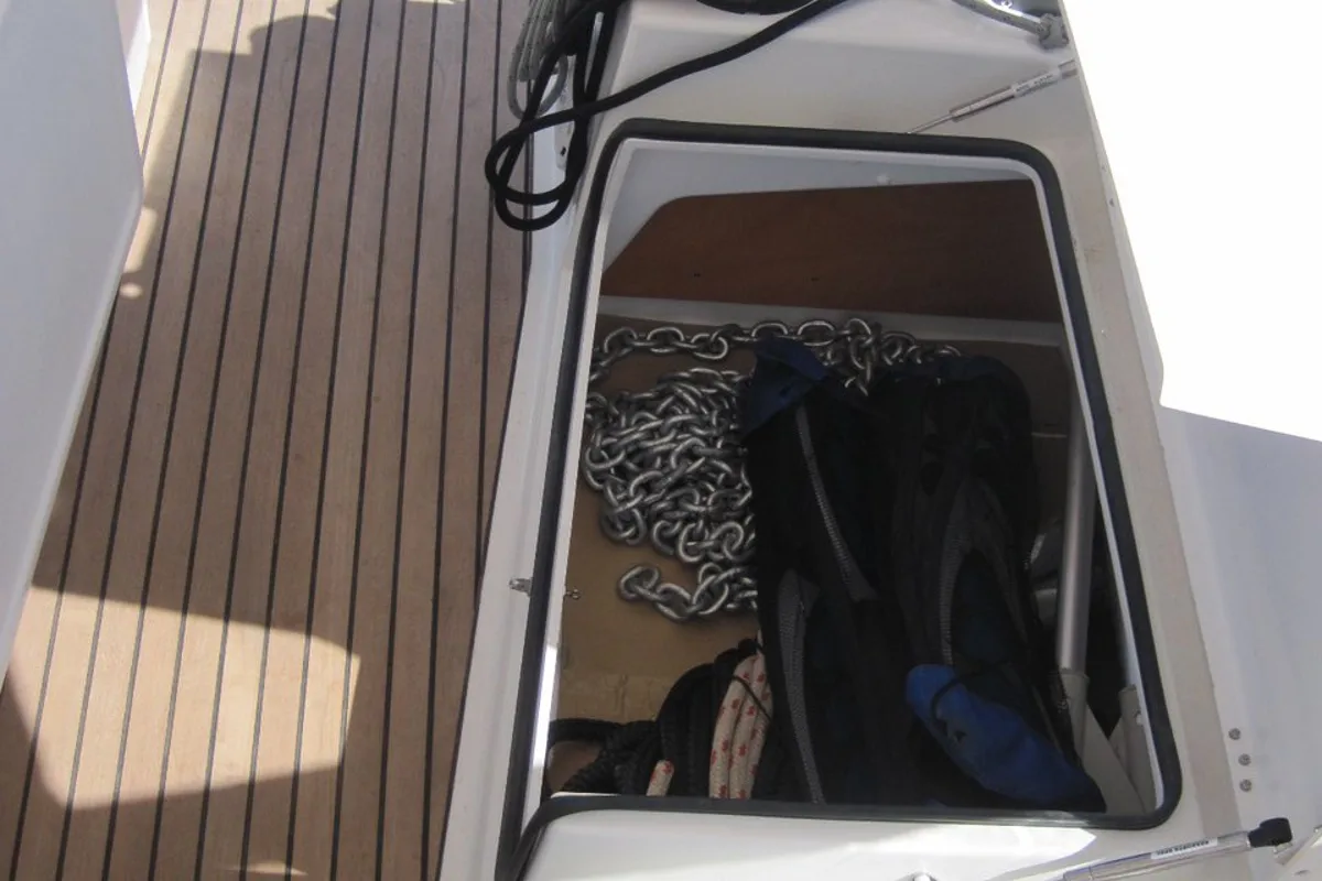 Enrica, a Jeanneau Sun Odyssey 440 sailboat at Capo d'Orlando, Italy