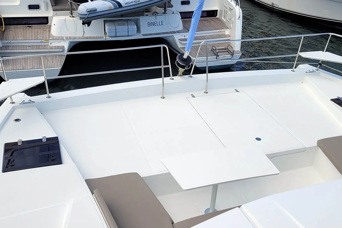 Cat Tales, a Bali 4.2 catamaran at Central Abaco, Bahamas