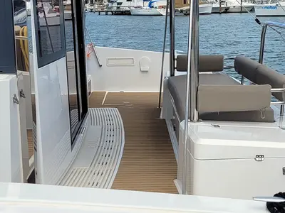 Cat Tales, a Bali 4.2 catamaran at Central Abaco, Bahamas