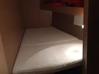 Cabin on Aquilo, a Dufour 460 GL sailboat at Tonnarella, Italy