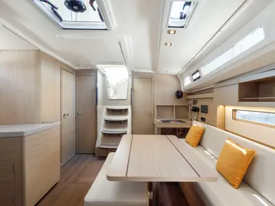Salon of Netos, a Beneteau Oceanis 40.1 sailboat at Athens, Greece