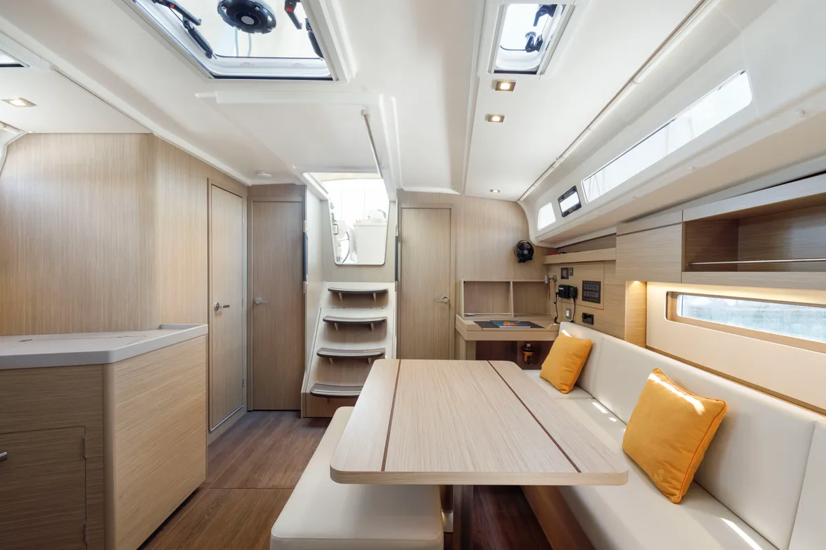Salon of Netos, a Beneteau Oceanis 40.1 sailboat at Athens, Greece