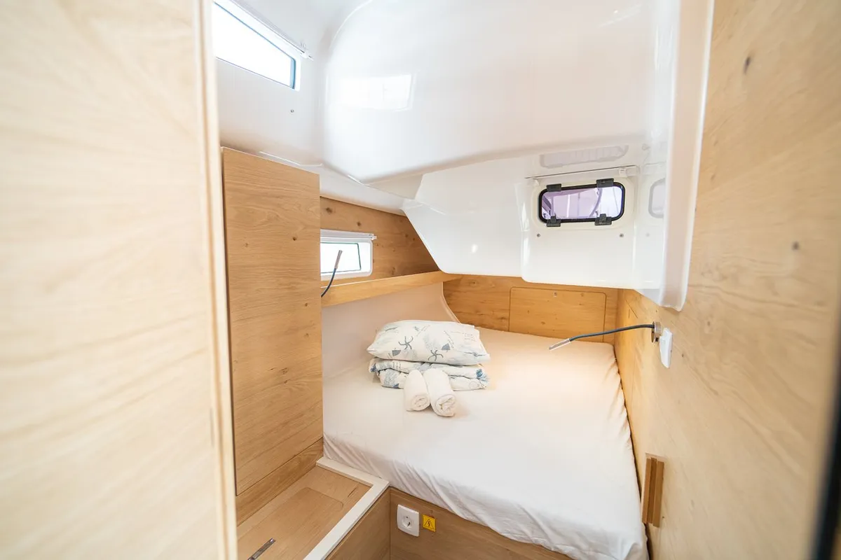 Cabin on Giovannina, a Elan Impression 45 sailboat at Kaštela, Croatia