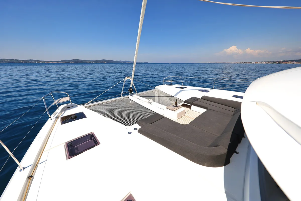 Cabin on NOMAD, a Lagoon 55 catamaran at Split, Croatia