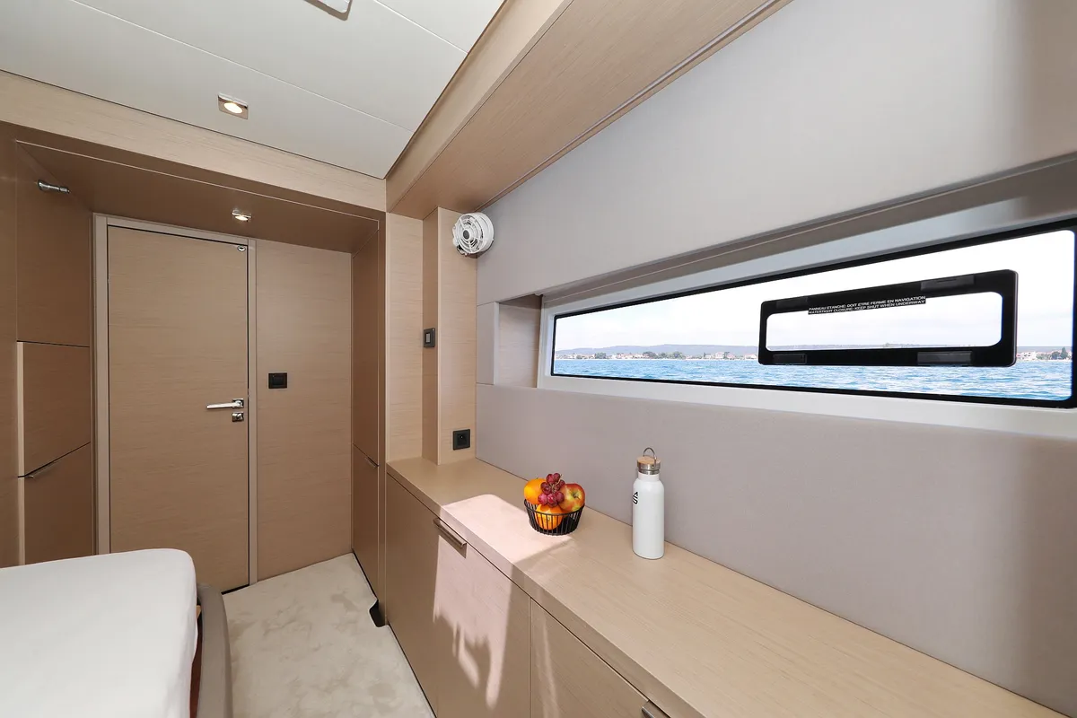 Cabin on NOMAD, a Lagoon 55 catamaran at Split, Croatia