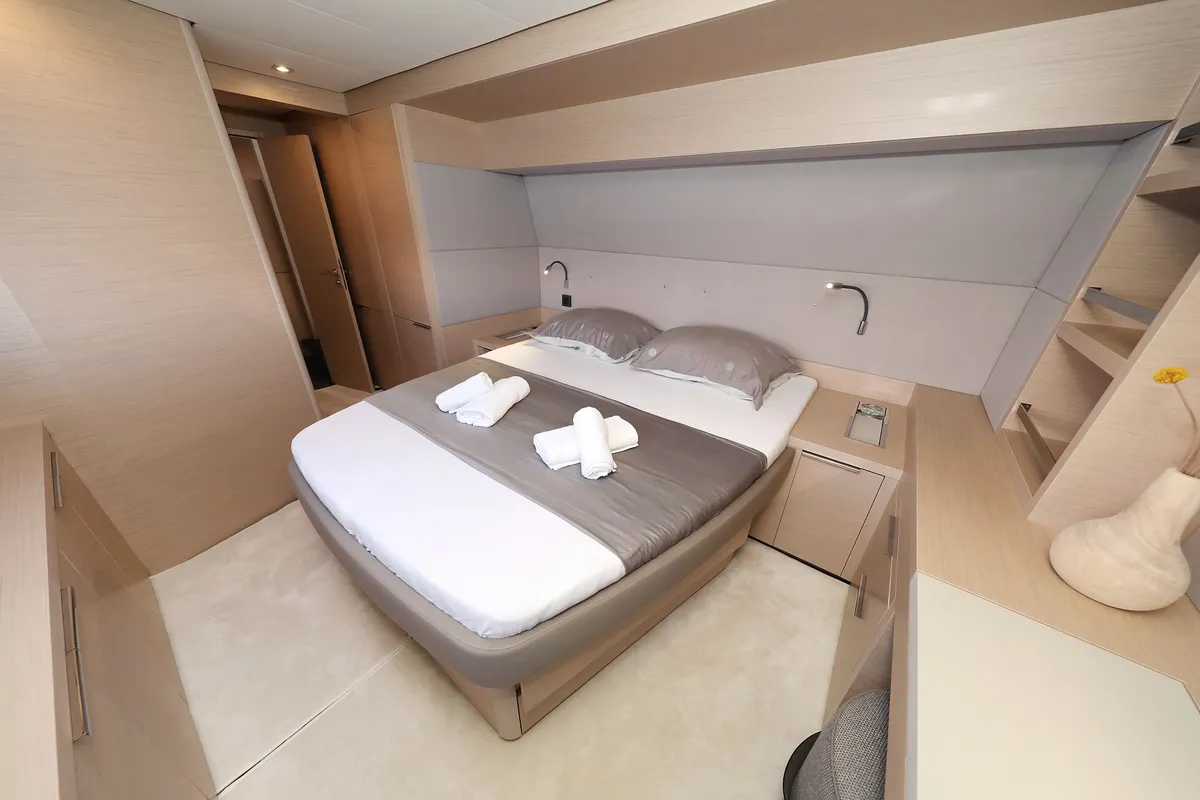 Cabin on NOMAD, a Lagoon 55 catamaran at Split, Croatia