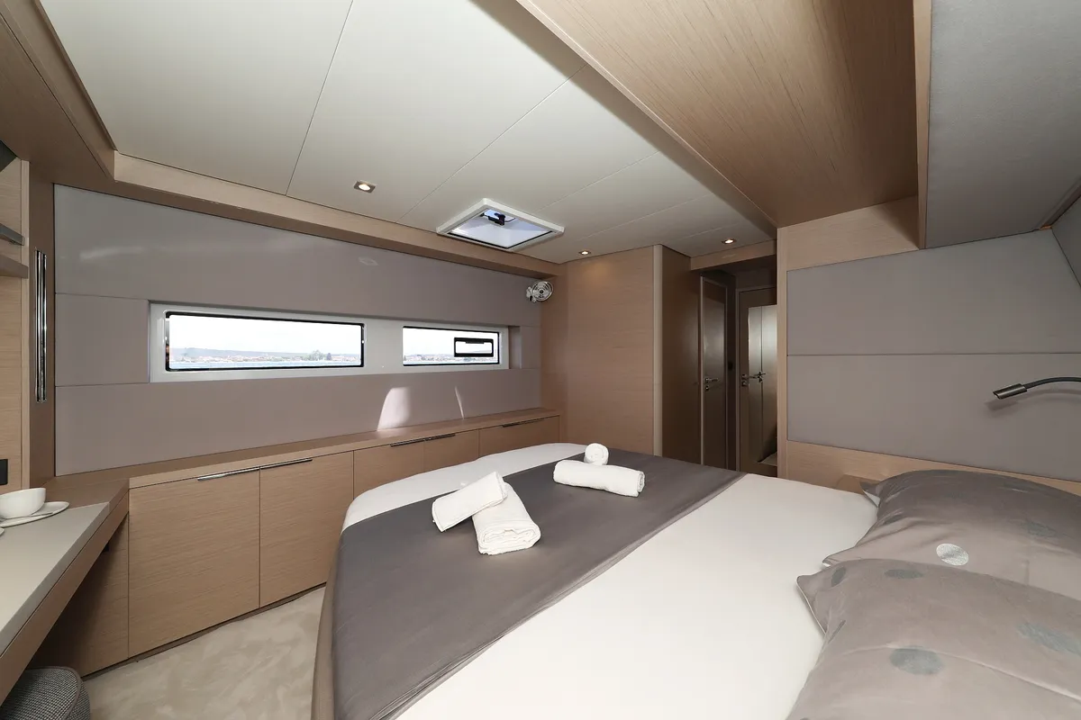 Cabin on NOMAD, a Lagoon 55 catamaran at Split, Croatia