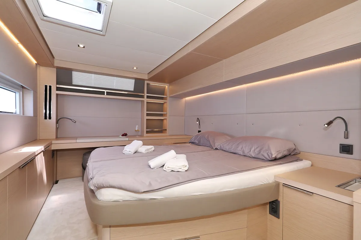 Galley of NOMAD, a Lagoon 55 catamaran at Split, Croatia