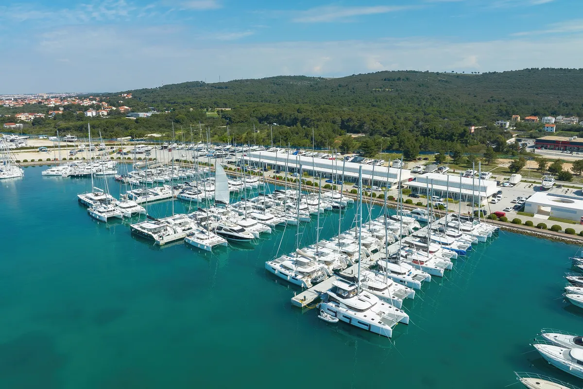 Cabin on NOMAD, a Lagoon 55 catamaran at Split, Croatia
