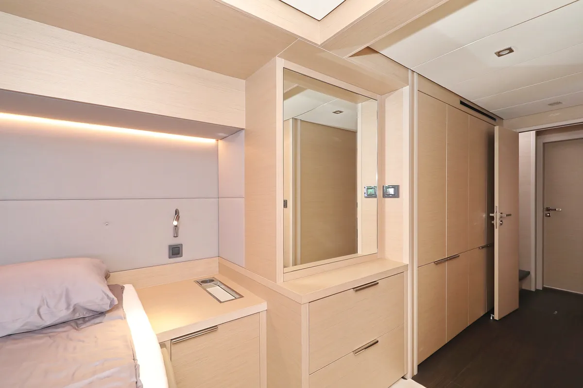 Cabin on NOMAD, a Lagoon 55 catamaran at Split, Croatia