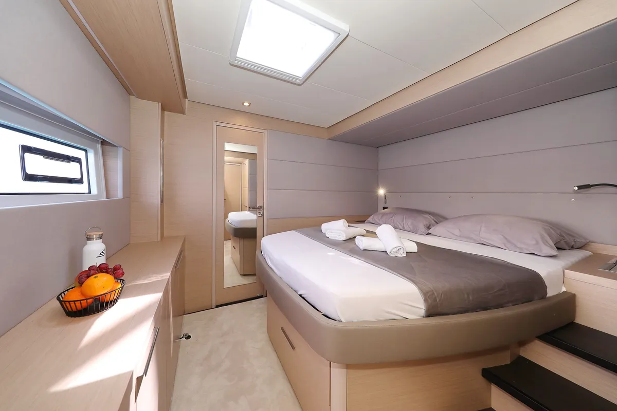 Cabin on NOMAD, a Lagoon 55 catamaran at Split, Croatia