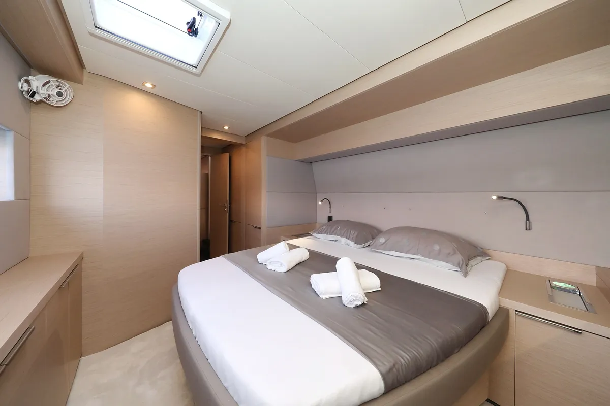 Cabin on NOMAD, a Lagoon 55 catamaran at Split, Croatia