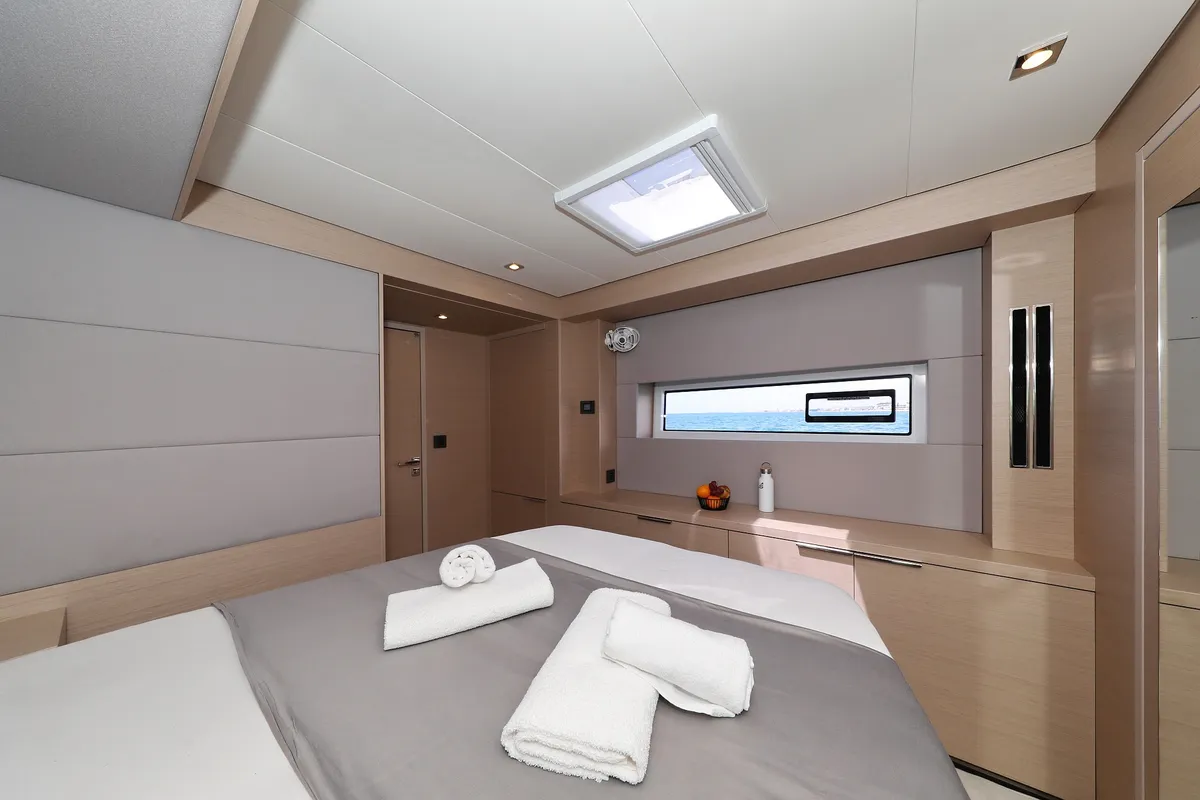 Cabin on NOMAD, a Lagoon 55 catamaran at Split, Croatia