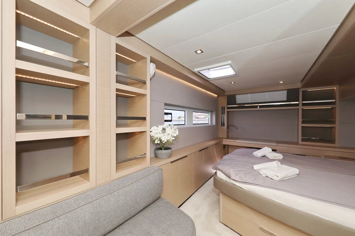 Cabin on NOMAD, a Lagoon 55 catamaran at Split, Croatia