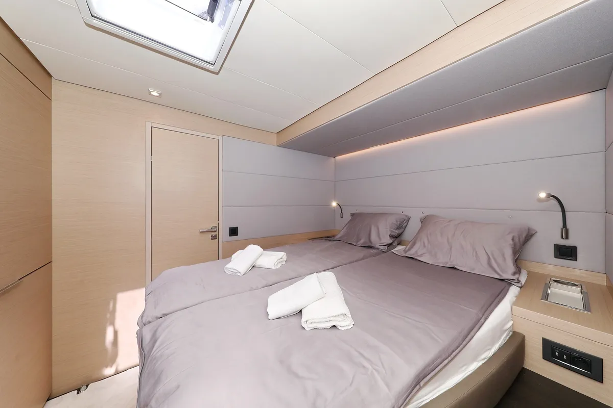 Cabin on NOMAD, a Lagoon 55 catamaran at Split, Croatia