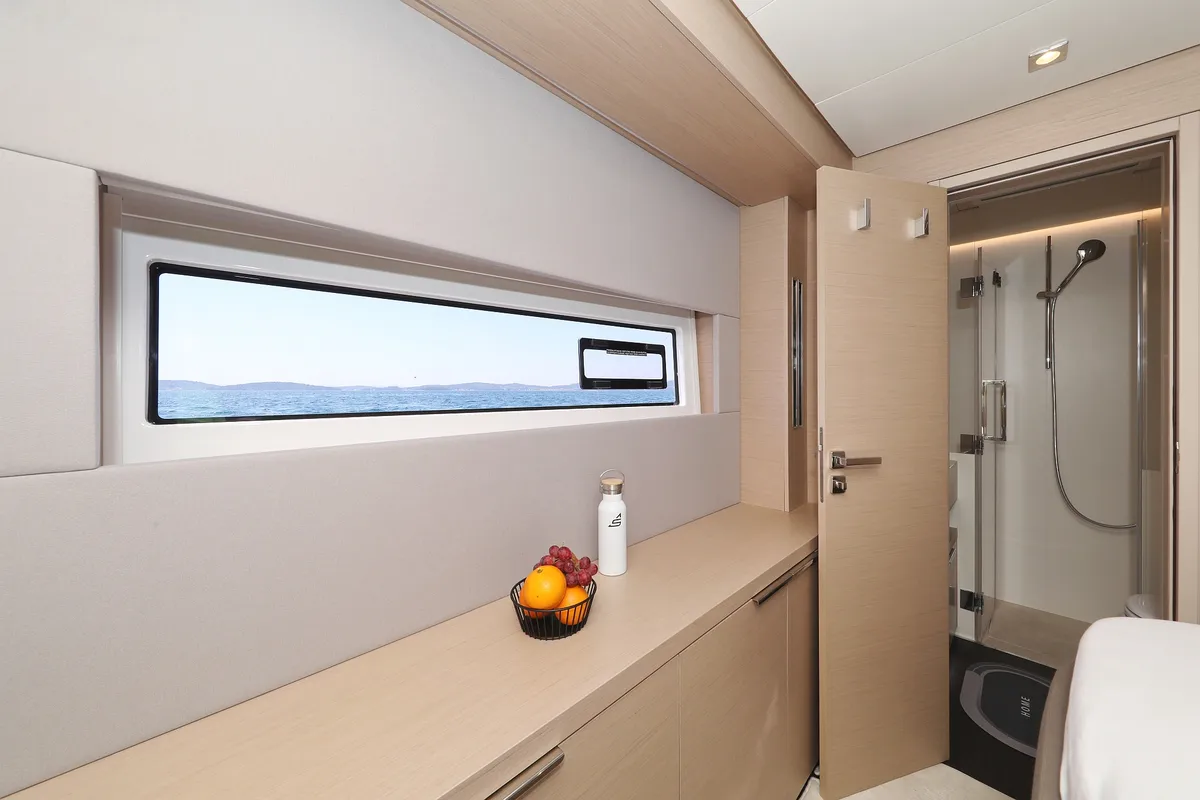 Cabin on NOMAD, a Lagoon 55 catamaran at Split, Croatia