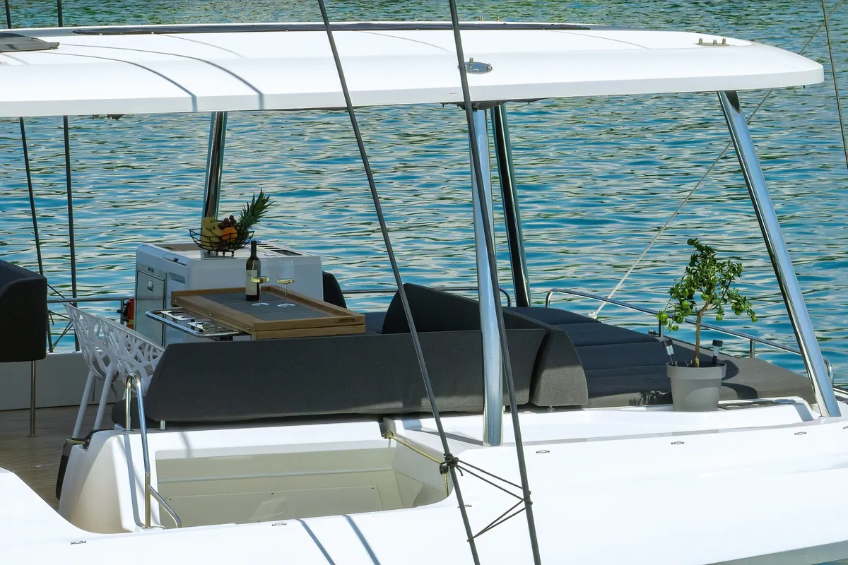 Cabin on NOMAD, a Lagoon 55 catamaran at Split, Croatia