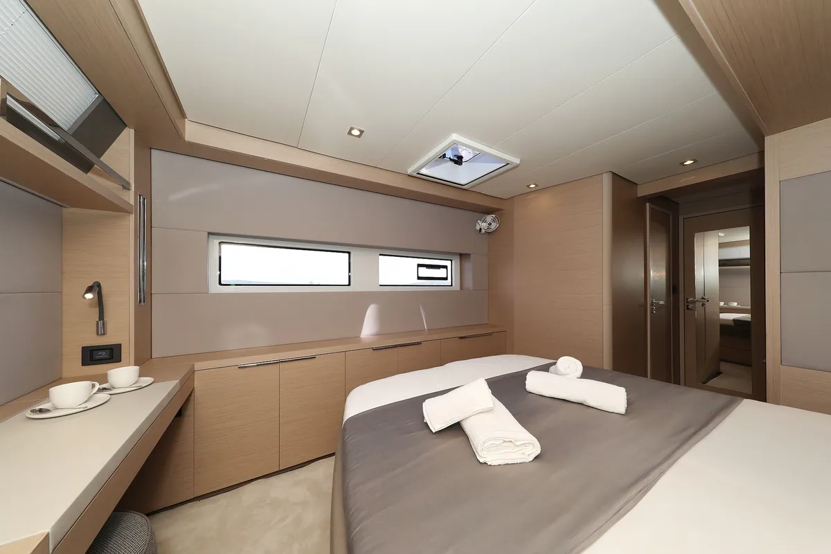 Cabin on NOMAD, a Lagoon 55 catamaran at Split, Croatia