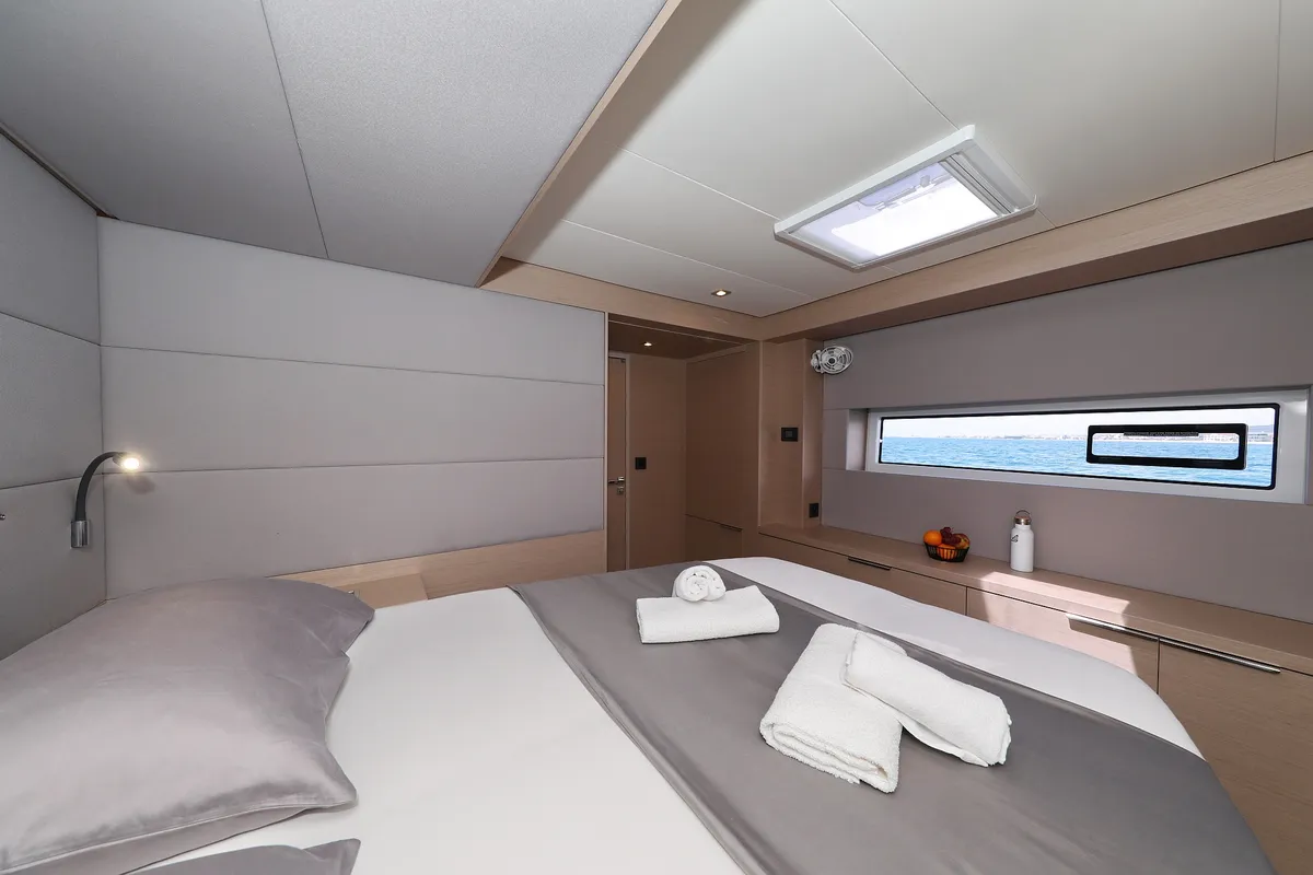 Cabin on NOMAD, a Lagoon 55 catamaran at Split, Croatia