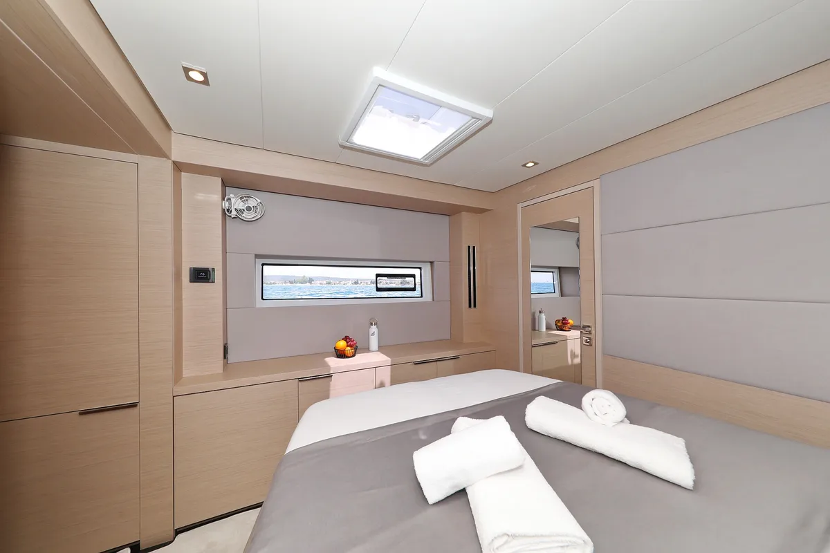 Cabin on NOMAD, a Lagoon 55 catamaran at Split, Croatia