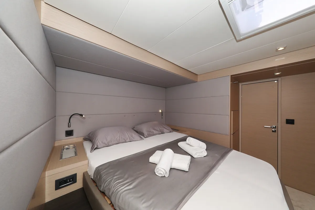Cabin on NOMAD, a Lagoon 55 catamaran at Split, Croatia