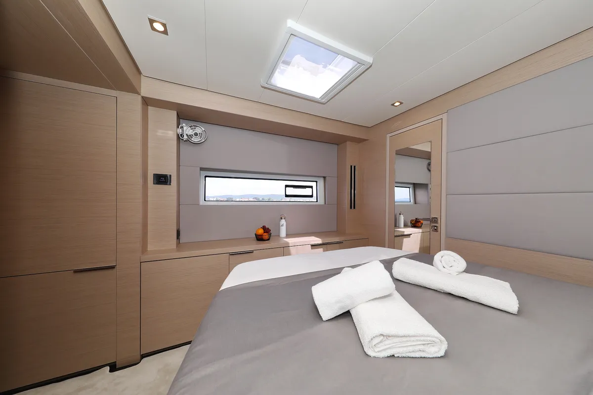 Cabin on NOMAD, a Lagoon 55 catamaran at Split, Croatia