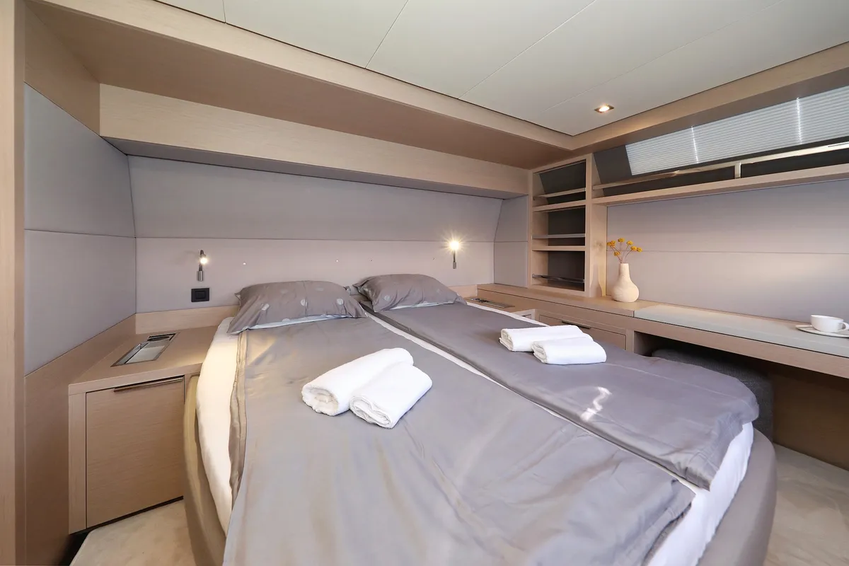 Cabin on NOMAD, a Lagoon 55 catamaran at Split, Croatia