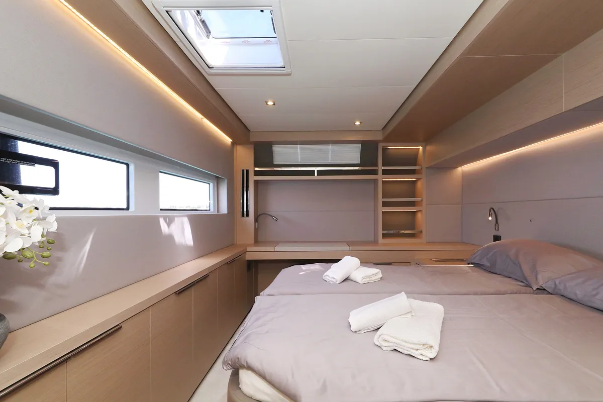 Galley of NOMAD, a Lagoon 55 catamaran at Split, Croatia