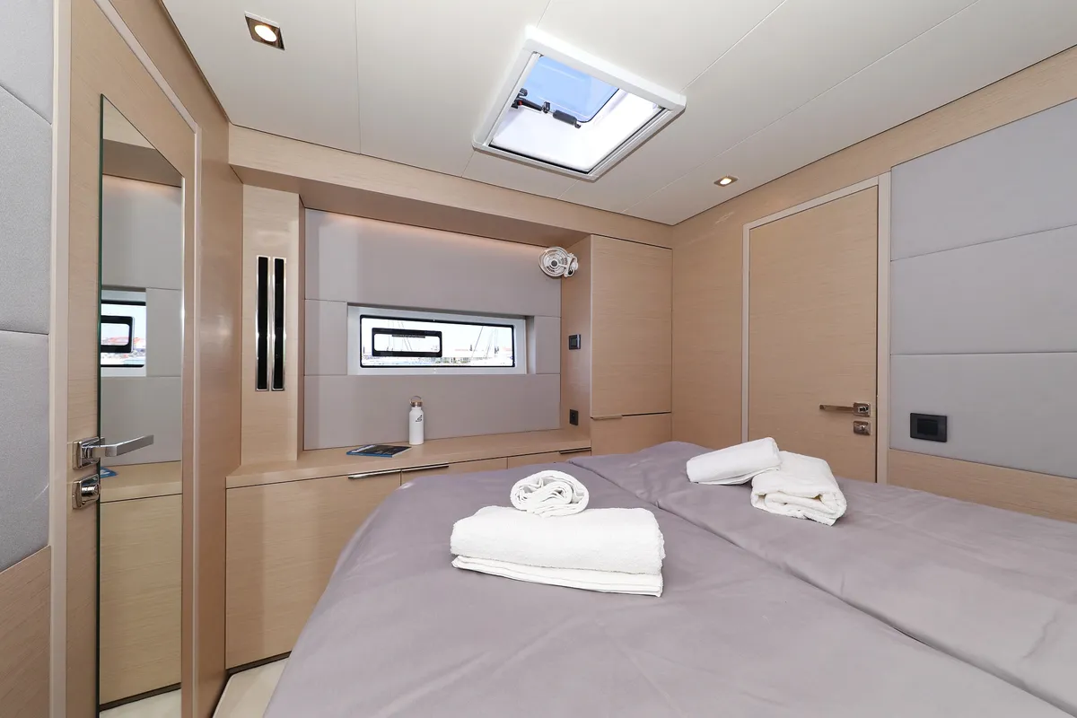 Cabin on NOMAD, a Lagoon 55 catamaran at Split, Croatia