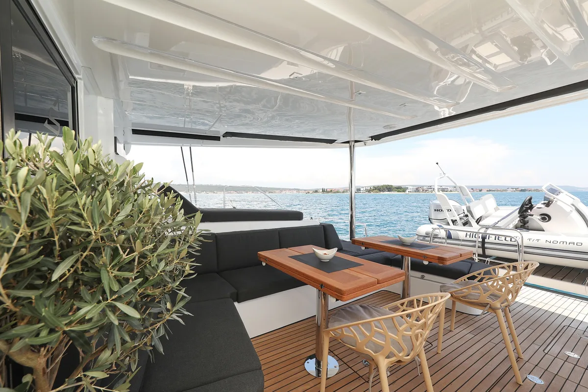 NOMAD, a Lagoon 55 catamaran at Split, Croatia