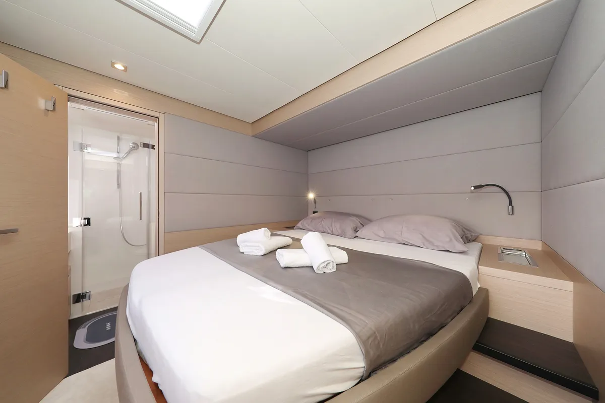Cabin on NOMAD, a Lagoon 55 catamaran at Split, Croatia