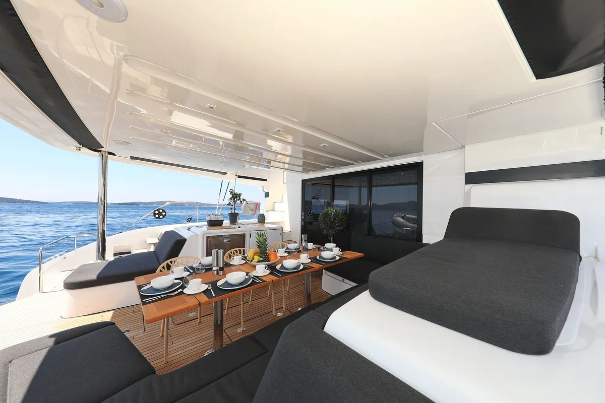 Cabin on NOMAD, a Lagoon 55 catamaran at Split, Croatia