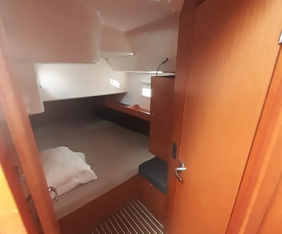 Cabin on PENELOPE, a Bavaria Cruiser 46 sailboat at Sukošan, Croatia
