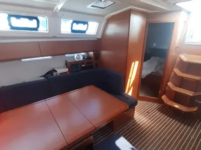 Salon of PENELOPE, a Bavaria Cruiser 46 sailboat at Sukošan, Croatia