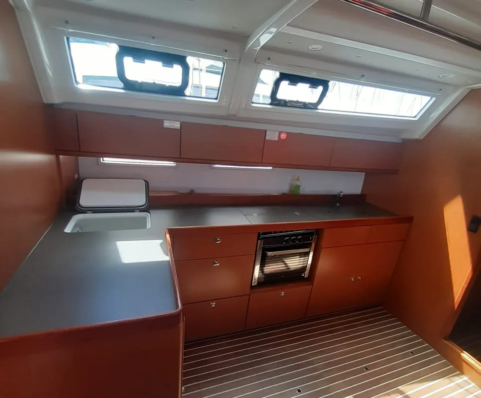 Galley of PENELOPE, a Bavaria Cruiser 46 sailboat at Sukošan, Croatia