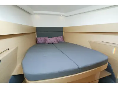 Cabin on Geisha, a Beneteau First 50 sailboat at Reggio Calabria, Italy