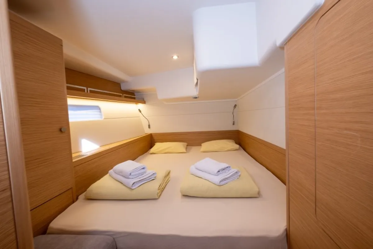 Cabin on Morea, a Grand Soleil 52 LC sailboat at Grad Šibenik, Croatia
