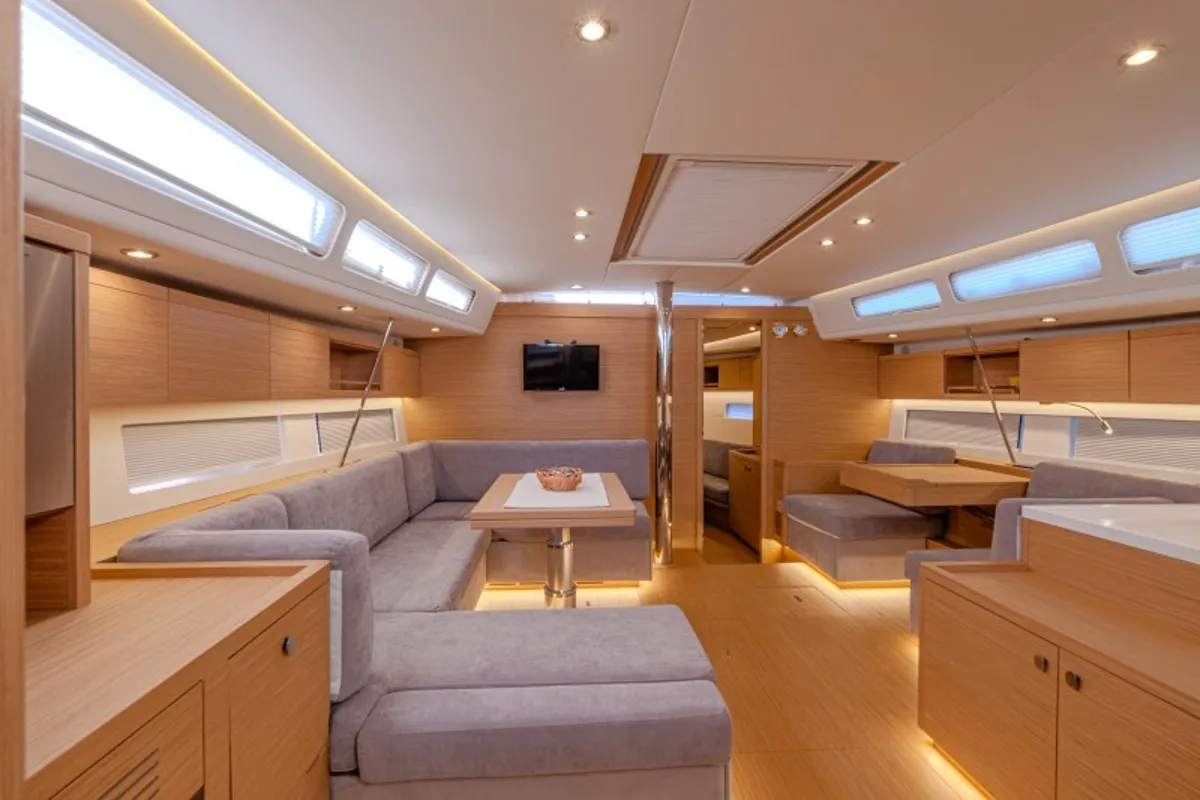 Salon of Morea, a Grand Soleil 52 LC sailboat at Grad Šibenik, Croatia