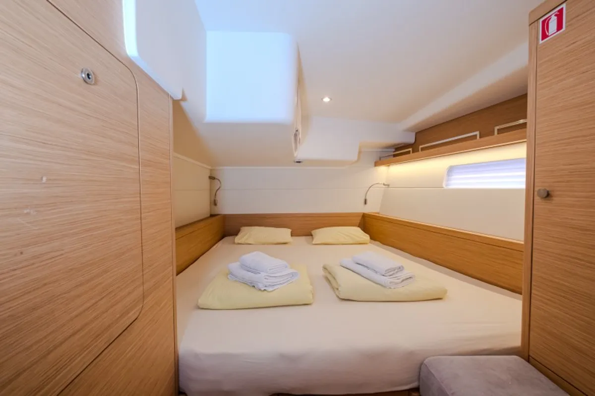 Cabin on Morea, a Grand Soleil 52 LC sailboat at Grad Šibenik, Croatia