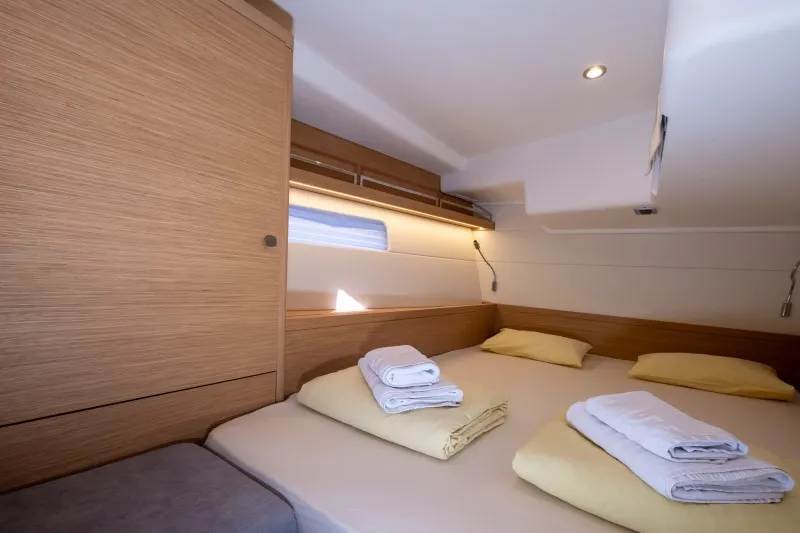 Cabin on Morea, a Grand Soleil 52 LC sailboat at Grad Šibenik, Croatia